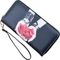 HARAHU Elegante Damen Geldbörse RO-35806 in Schwarz KP35806
