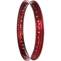 MZA Meyer-Zweiradtechnik Felge 1,6 x 16" Alufelge, Rot eloxiert - Simson S50, S51, KR51 Schwalbe, SR4