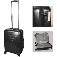 H4L Trolley- Bordcase Koffer Handgepäck schwarz Lightweight Hartschale 2,4 Kg / 30 L