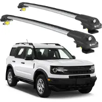 TURTLE DACHTRÄGER AIR-1 FORD BRONCO SPORT CX430 2021 2022 2023 2024 , Silber