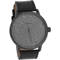 Oozoo Herren Armbanduhr schwarz Analog Timepieces Lederarmband D2UOC9444A