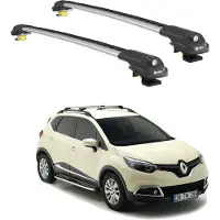 TURTLE DACHTRÄGER AIR-1 RENAULT CAPTUR J87 2013 - 2019 (Raised Rails) , Silber
