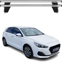 Menabo Dachträger Querträger für Hyundai i30 2016-2020 5tür ABE Aluminium Grau