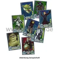 Topps FA1 - Spar 2 - 8 verschiedene Star Karten - Star Wars Force Attax - SERIE 1 (2010)