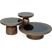 AEA Designer Couchtisch Wohnzimmer Set 2x Edelstahl Glass Moderne Luxus Tisch