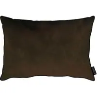 Apelt Dekokissen "Ruby" Gr. 1, braun (dunkelbraun, unifarben), B:35cm H:5cm L:45cm, Polyester, Dekokissen_Sitzkissen_Kissenhüllen, Dekokissen, Kissenhülle mit Füllung, 1 Stück