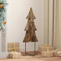 Syfax Weihnachtsbaum Braun 90 cm Massivholz Teak