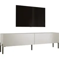 3Xeliving TV-Schrank : Kaschmir mit Beinen in Schwarz, 170 x 52 x 32 cm