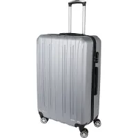 H4L Trolley Koffer Hartschalenkoffer silber Reisekoffer Größe L 49x28x76cm