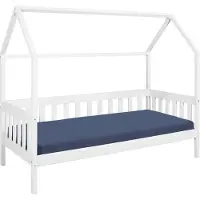Ebuy24 Inter Link Hausbett Funky Housebed 90x200 Kiefer massiv weiss lackiert