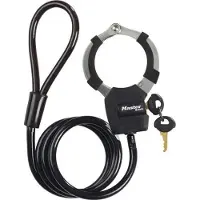Master Lock Fahrradschloss Kabelschloss 8275EURDPRO, 1m, 8mm Stahlkabel, Schwarz, für Fahrräder & Roller