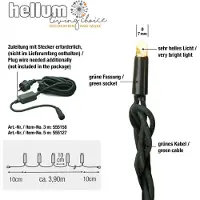 Hellum LED-Lichterkette 40teilig Verlängerung