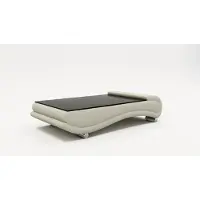 AEA Couchtisch Tisch Polster Design Glastisch Beistell Leder Sofa Couch Tische Grau