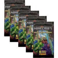 Panini Minecraft - Create Explore Survive Serie 3 Trading Cards - 5 Booster