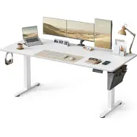 Songmics 180 cm, Elektrisch Höhenverstellbarer Schreibtisch, Memory-Funktion für 4 Höhen