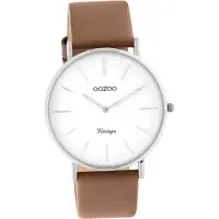 Oozoo Damen Armbanduhr braun Analog Vintage Series Lederarmband D2UOC20252