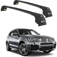TURTLE DACHTRÄGER AIR-2 , Schwarz BMW X3 F25 2011 - 2017 (SUV)