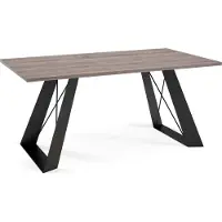 FURNLUX Couchtisch Satis Braun Und Schwarz 60cm / Hauptfarbe: Braun / Abmessungen: 60 x 50 x 120 cm