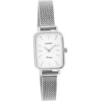 Oozoo Damen Armbanduhr silber Analog Vintage Series Metall Mesharmband D2UOC20266