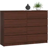 Akord Kommode K140 Wenge 138 cm 8 Schubladen B138 x H99 x T40 cm