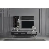 AEA Modernes Wohnzimmer Set Designer TV-Schrank Luxus 2x Wandschränke 3tlg