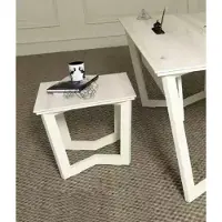 AEA Weißer Moderner Couchtisch Holzmöbel Exklusiver Arbeitszimmer Stil Tisch