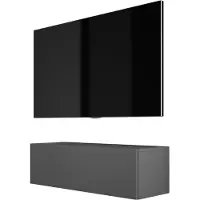 3Xeliving TV-Schrank : Anthrazit, 100 x 34 x 32 cm