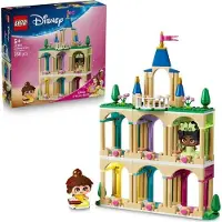LEGO Disney Princess Belle und Tiana Miniatur Schloss, Bauspielzeug für Kinder ab 5 Jahren