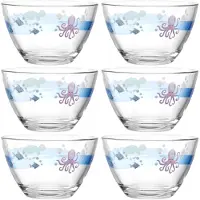 Leonardo Kinderschale "Meer BAMBINI AVVENTURA" 6 Stk. aus Glas 12 cm, Kalk-Natron-Glas
