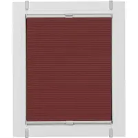 Sunlines Plissee "7", rot (ziegelrot, silberfarben, silberfarben), B:30cm H:185cm, Obermaterial: 100% Polyester, Plissees, Plissee, verspannt mit Simply-Fix Klemmträger, Wabenplissee