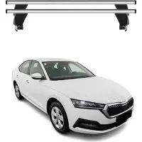 Menabo Dachträger Grundtäger für Skoda Octavia 2020-2025 ABE Aluminium Silber 2x