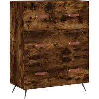 Syfax Kommode Räuchereiche 69,5x34x90 cm Holzwerkstoff
