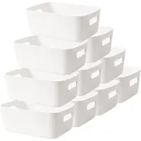 Sonstiges LYLIDIA Aufbewahrungsbox Kunststoff 30 cm Weiß 10er Set