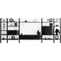 Xl Moebel Gmbh Exklusive Schwarze Wohnwand Designer Wohnzimmer Möbel Edle Holzwand