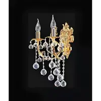 AEA Wandlampe Wandleuchten Wandleuchte Lüster Wand Lampen Kristall Gold