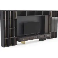 AEA Wohnwand Wohnzimmer Möbel Holz TV Ständer Moderne Design