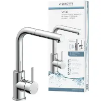 Schutte Küchenarmatur Vital mit Sensorbedienung, Wasserhahn Küche ausziehbar, Spültischarmatur