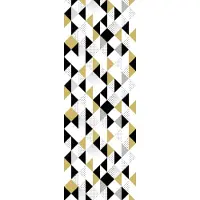 Queence Vinyltapete "Omara", gold, B:0,9m L:2,5m, Vinyl, Tapeten, Vinyltapete, 90x250cm, selbstklebend, kinderleichte Anbringung,, Sticker