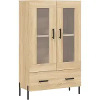 Syfax Highboard Sonoma-Eiche 69,5x31x115 cm Holzwerkstoff