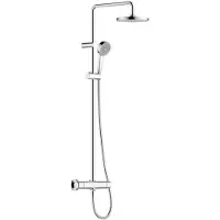 Hansa HANSABASIC Regenbrause-Duscharmatur, Brausegarnitur, chrom, 55350110