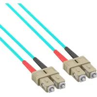 EFB Elektronik EFB O7413.10 Duplex Jumper SC-SC 50/125μ, OM3, LSZH, aqua, 3.0mm, 10m O741310