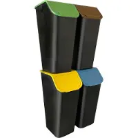 Practic Mülltonne zur Mülltrennung, 35l, 4er-Set