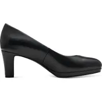 Marco Tozzi Damen Pumps Blockabsatz Plateau runde Form 2-22451-42, Größe:39 EU, Farbe:Schwarz