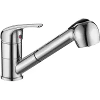 Hak AQUALINE 40 Küchenarmatur mit ausziehbarer Spülbrause, Chrom