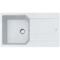 Franke Urban - Fragranit Küchenspüle UBG 611-86, 860x500 mm, eisweiß 114.0700.109