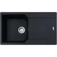 Franke Urban - Fragranit Küchenspüle UBG 611-86, 860x500 mm, schwarz matt 114.0700.111