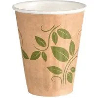 Duni Kaffebæger Pap/PLA ECO 40/47 cl Ø90 mm double wall Bionedbrydelig,16 pk x 35 stk/krt