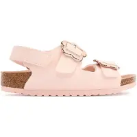 Birkenstock - Kid's Milano AS Flower Buckle Birko-Flor - Sandalen Gr 34 - Narrow rosa
