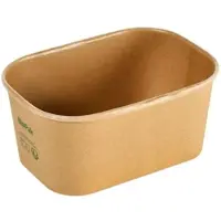 Duni GmbH Kartonbox BRICK MEDIUM 1000 ml Braun Karton FSC/PLA 171x120x77 | Packung (50 Stück)