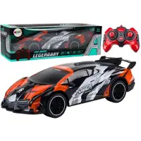 Leantoys RC-Ferngesteuerter Sportwagen 1:10 Orange Geschwindigkeit 25 km/h